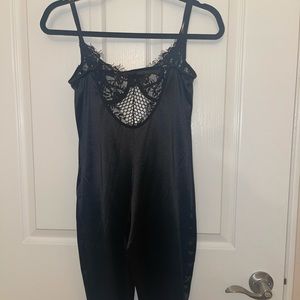 Black Lace Romper